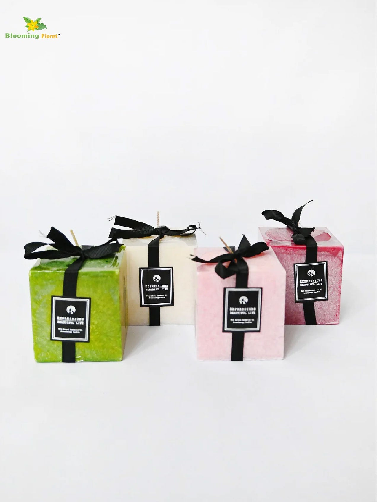 Scented Square Candle Expressions - Set of 2