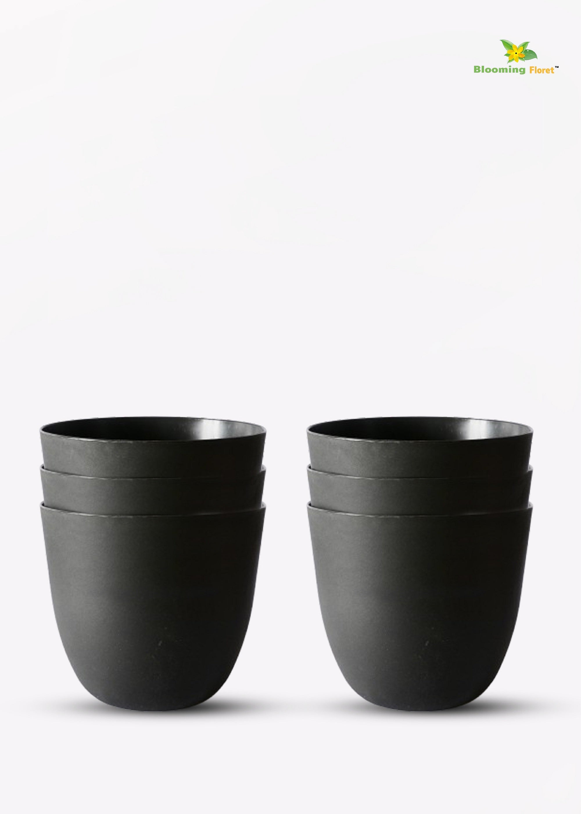 Timeless Black Round Planter