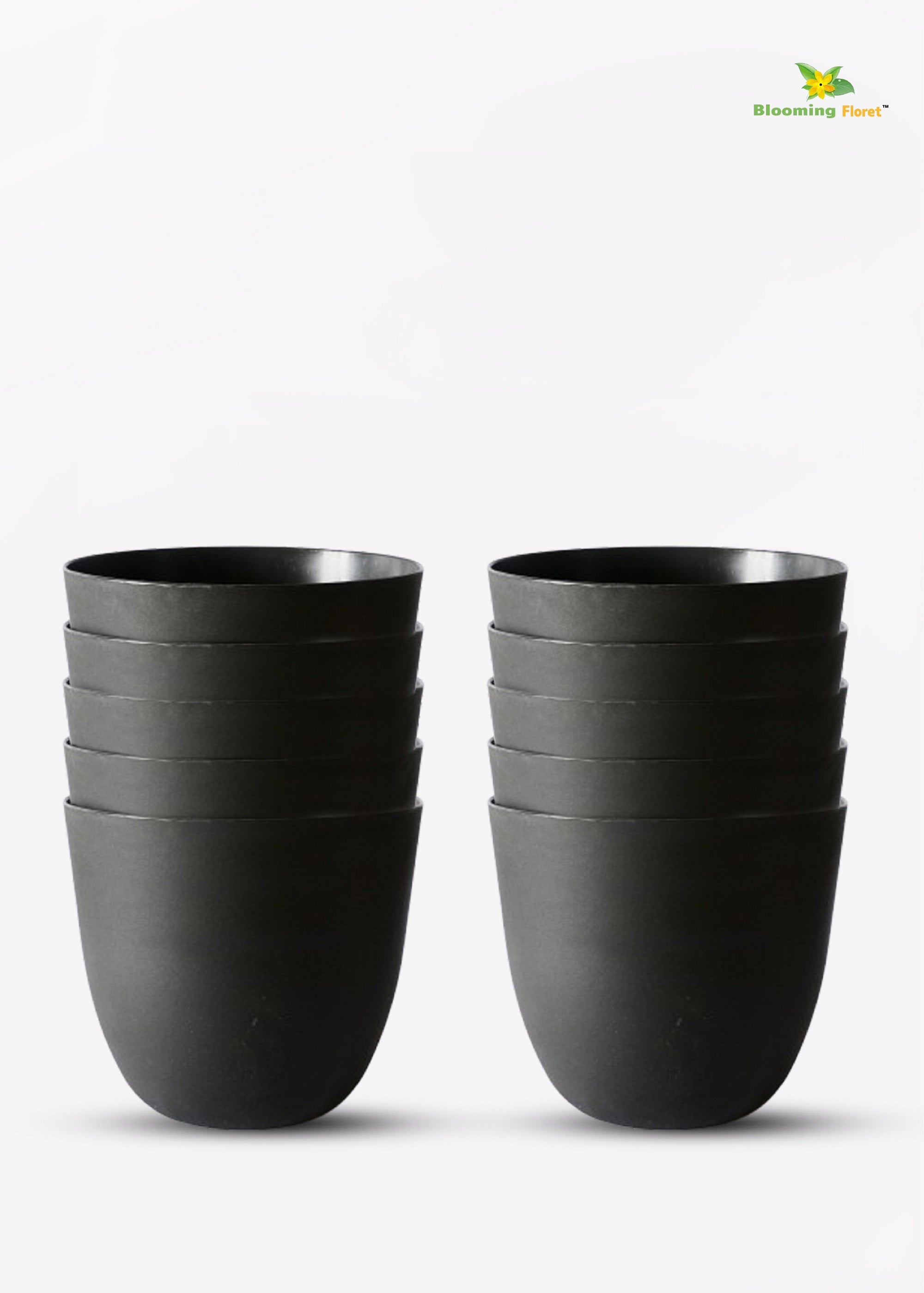 Timeless Black Round Planter