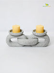 Serenity Stone Dual Candle Holder