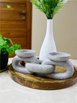 Serenity Stone Dual Candle Holder