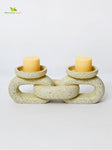 Serenity Stone Dual Candle Holder