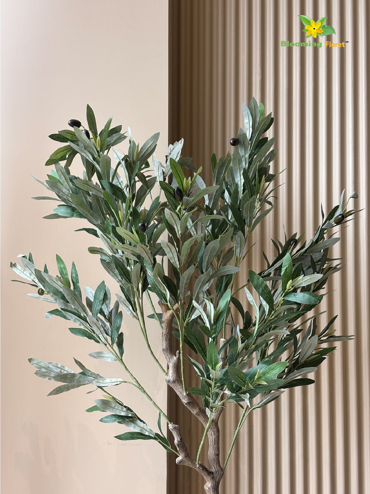 Overleaf Faux Olive Tree | 140 cm | With Basic Pot