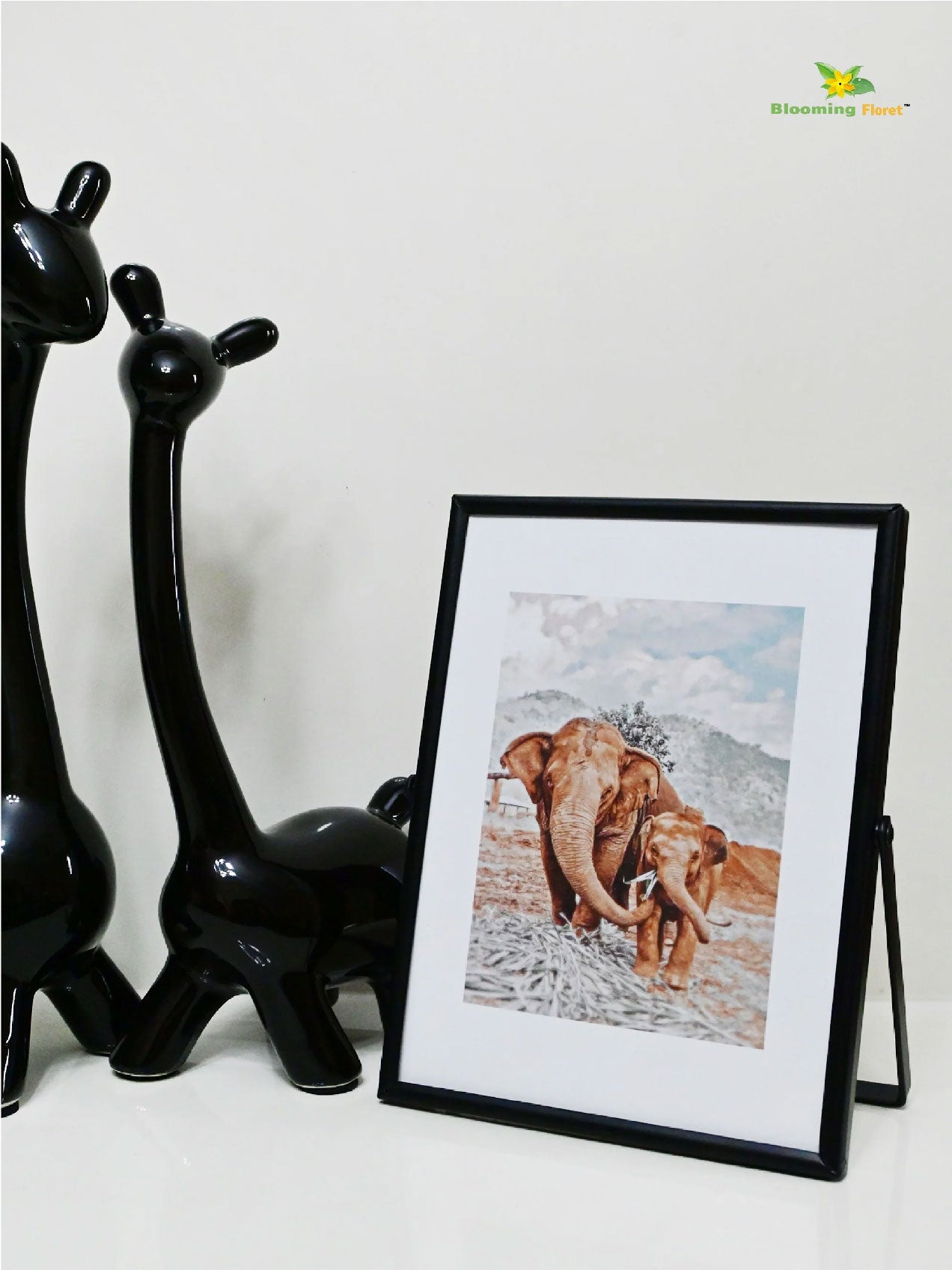 Elephant Metal Photo Frame | 17.5 cm