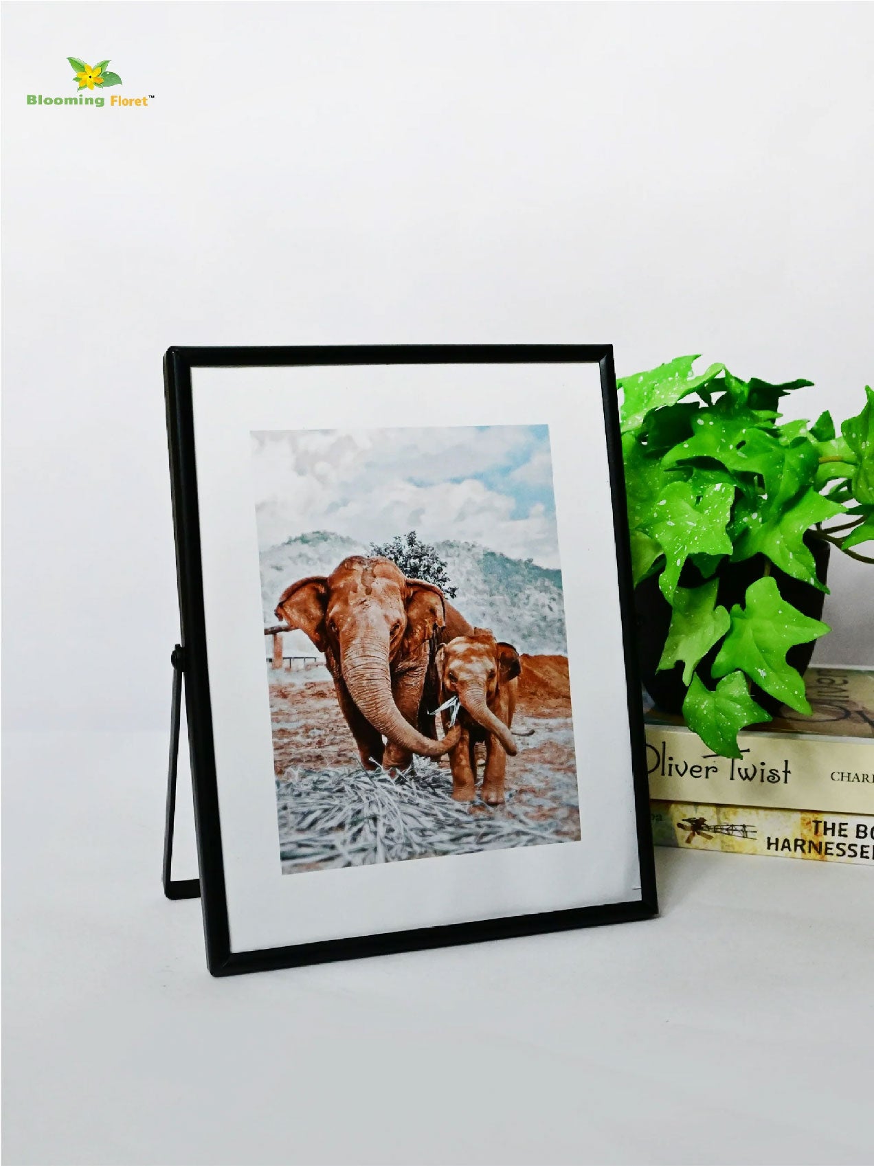 Elephant Metal Photo Frame (15.5 x 21cm)