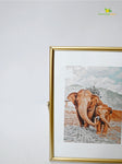 Elephant Metal Photo Frame (13.5 x 19cm)