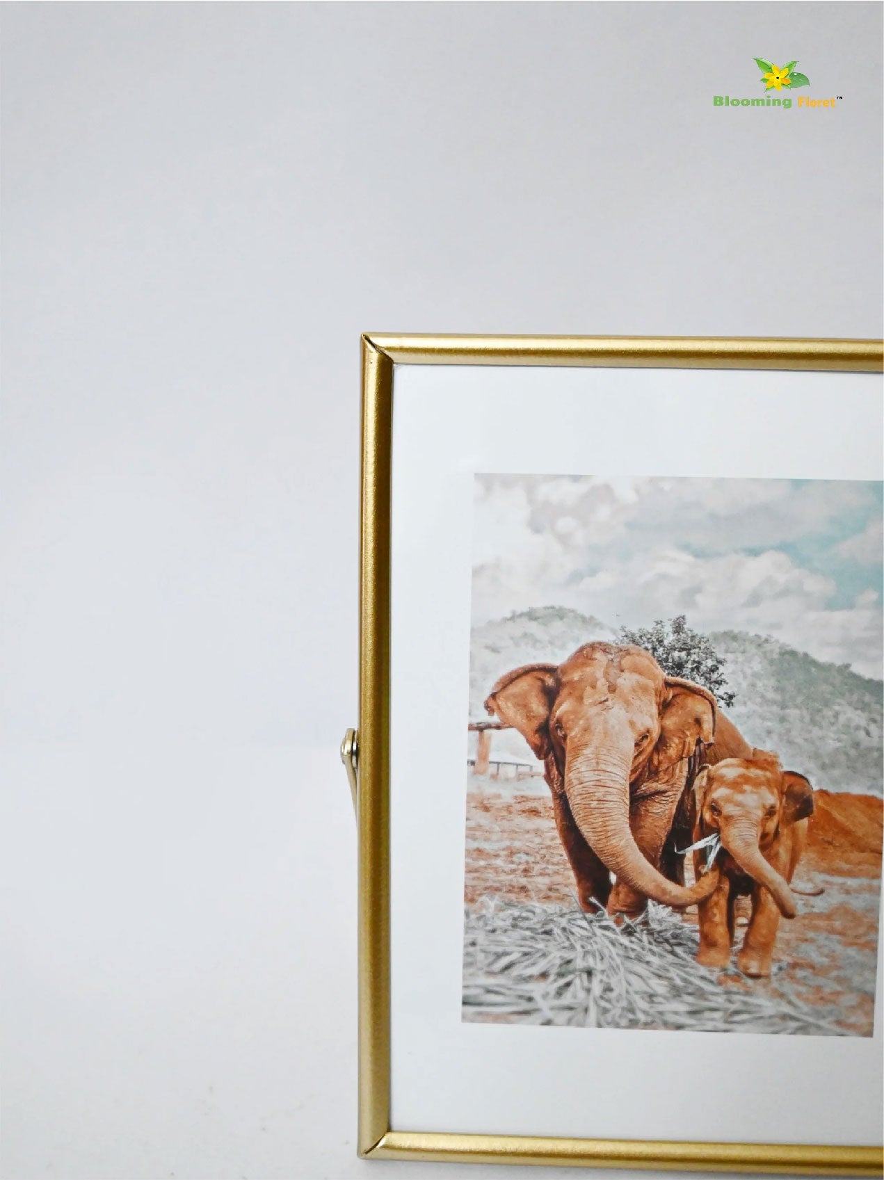 Elephant Metal Photo Frame | 17.5 cm