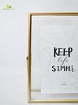 Glass Metal Frame - Keep Life Simple