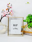 Glass Metal Frame - Keep Life Simple