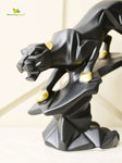 Modern Geometric 'Black & White Panther'