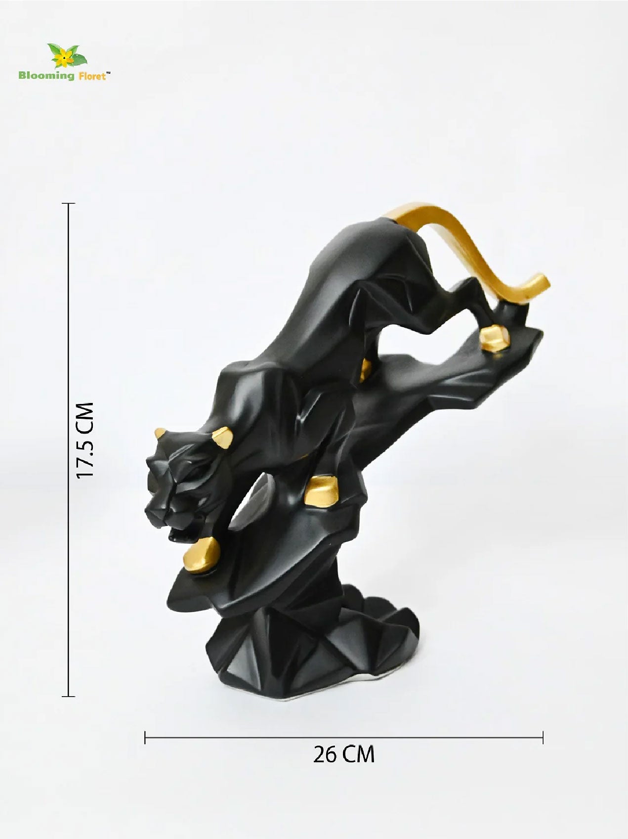 Modern Geometric 'Black & White Panther'