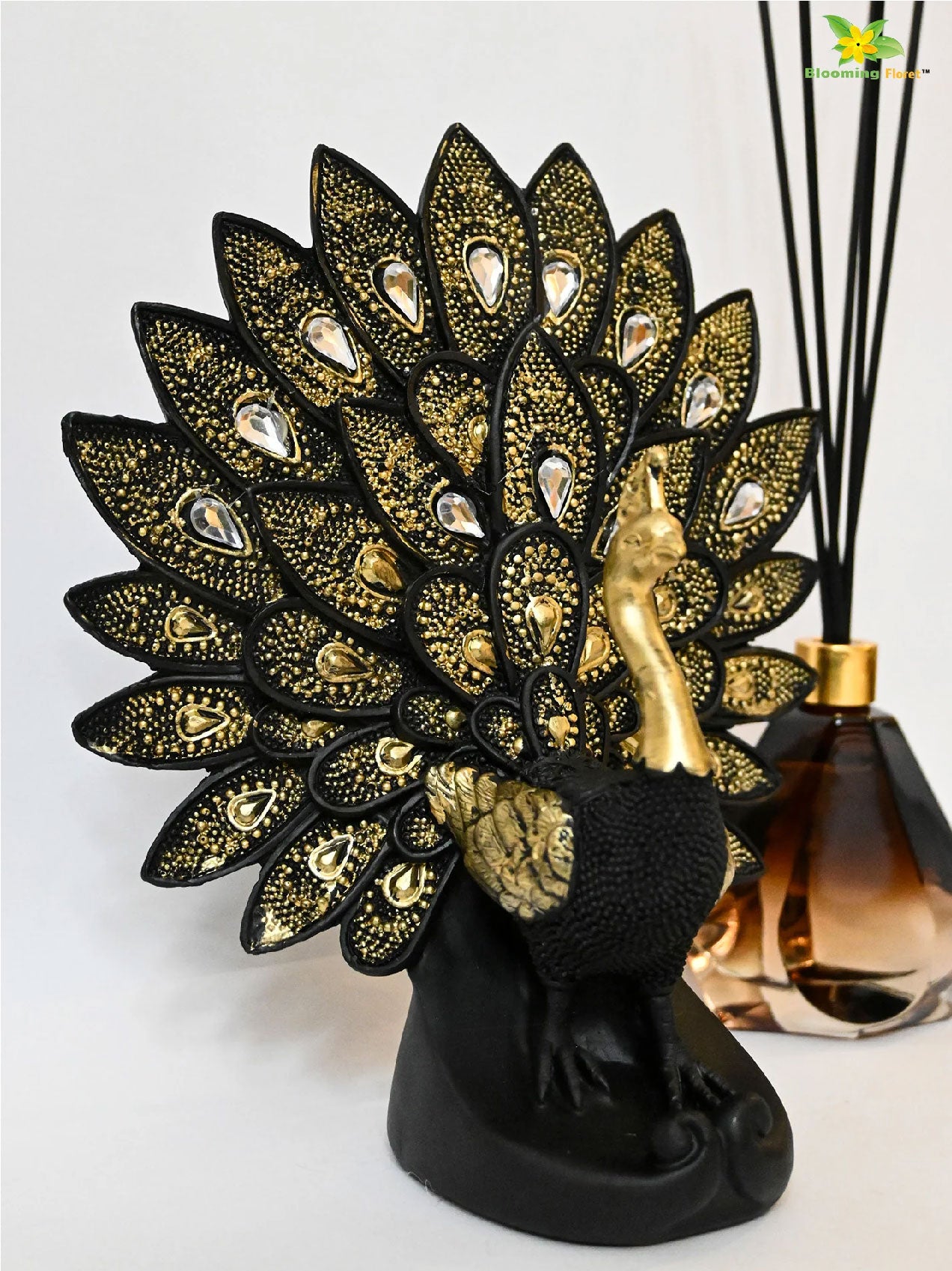 Luxurious Peacock Sculpture