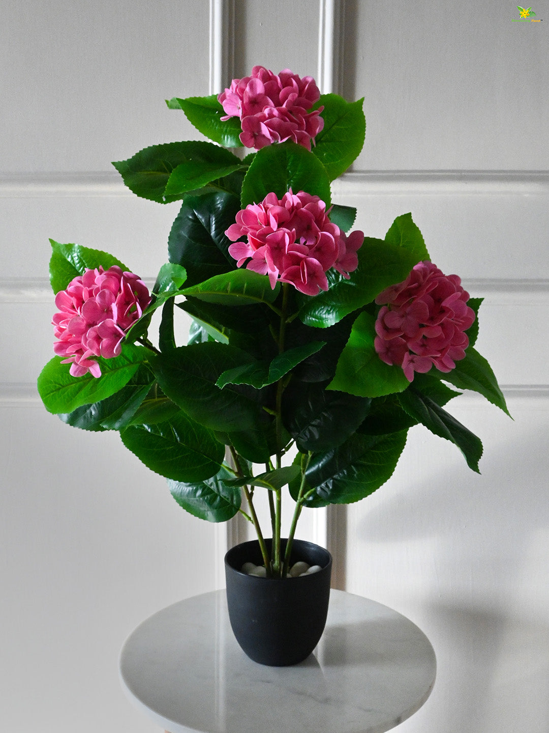 Artificial Hydrangea Flower Bunch - Dark Pink