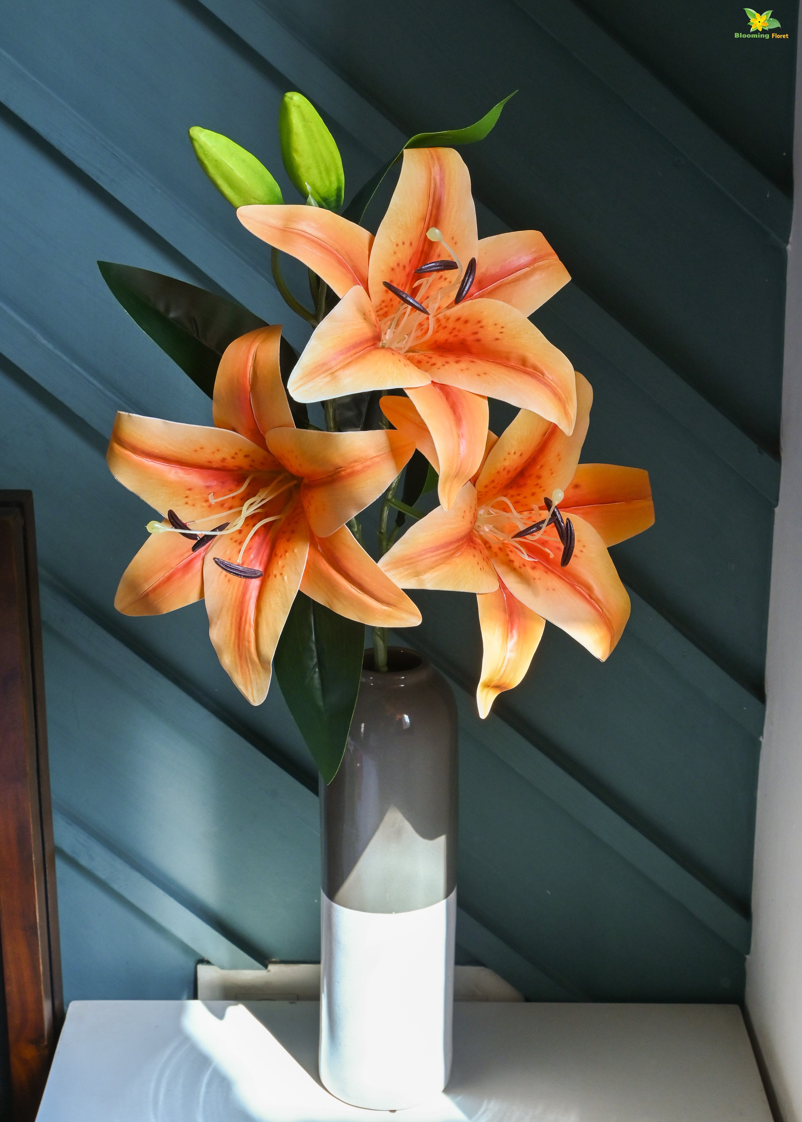 Artificial Lily Flower Stick for Decor