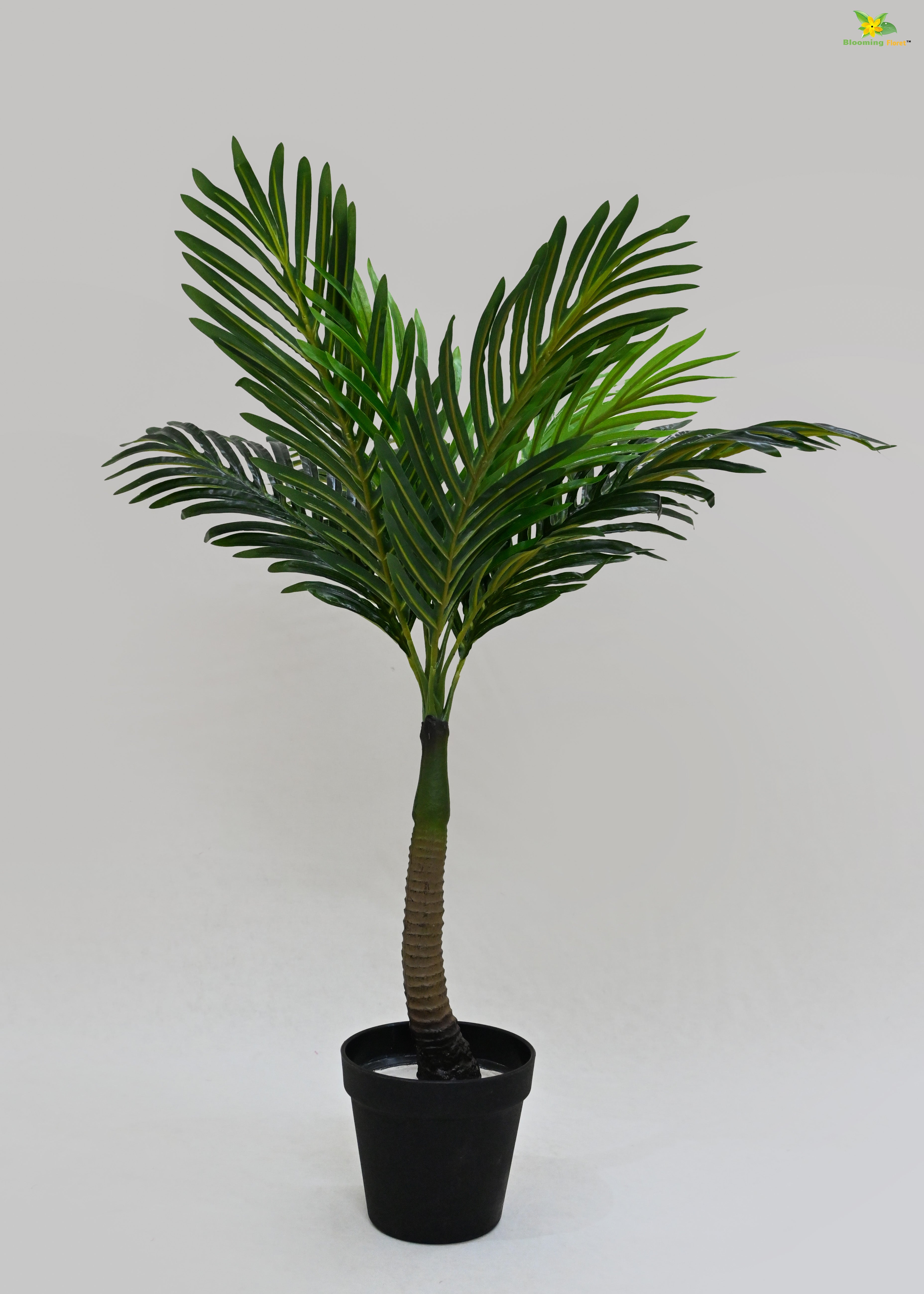 Artificial Bonsai Palm Tree for Decor | 9 Leaves With Basic Pot | 68.5 cm