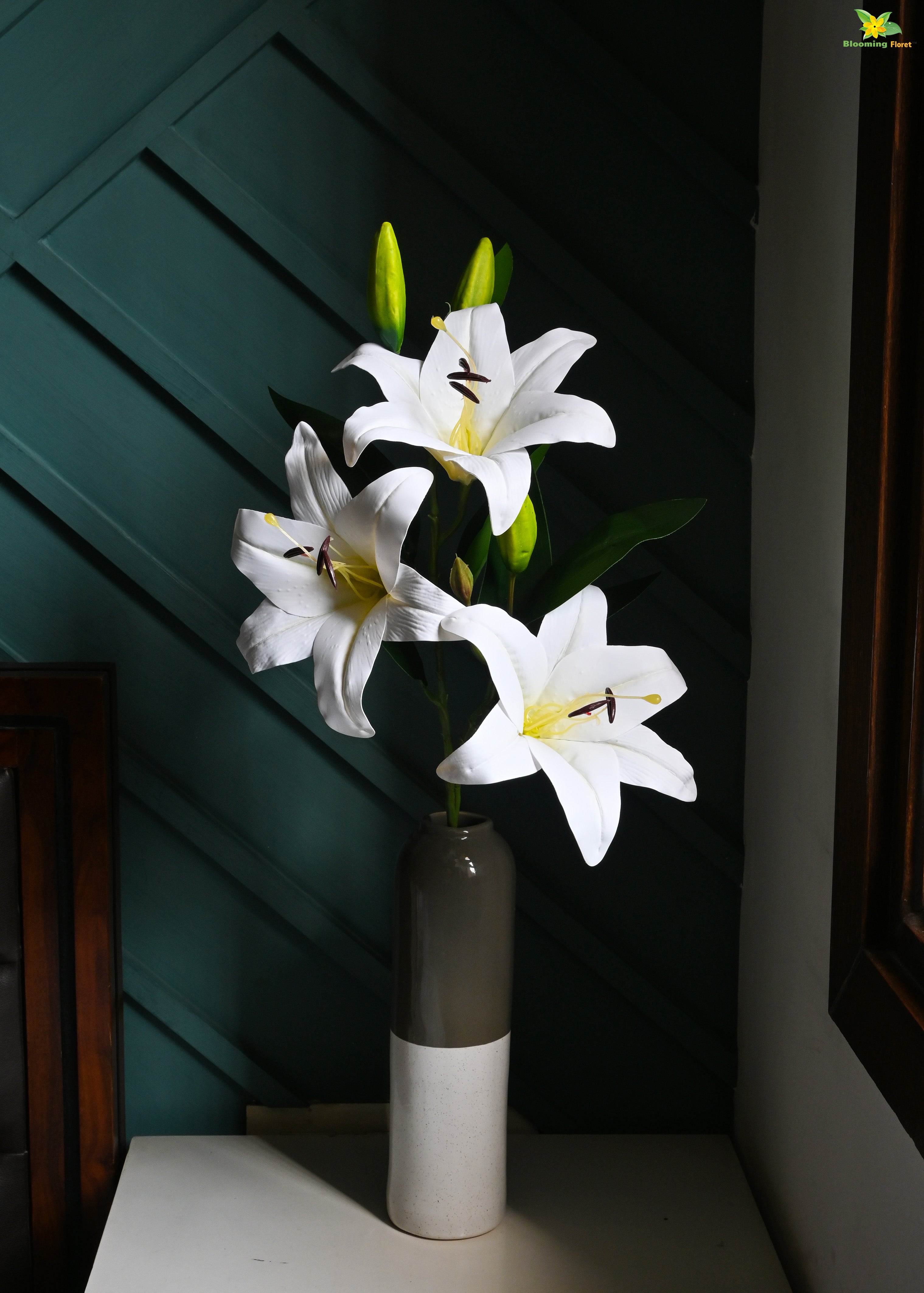 Artificial Lily Flower Stick for Decor