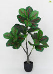 Artificial Aglaonema Plant for Decor | 33 Leaves with Basic Pot | 95 cm