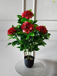 Artificial  Hydrangea Flower Bunch - Maroon