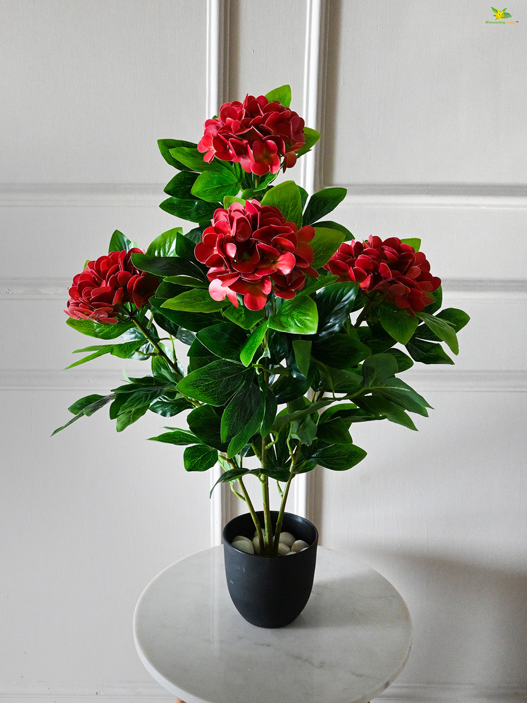 Artificial  Hydrangea Flower Bunch - Maroon