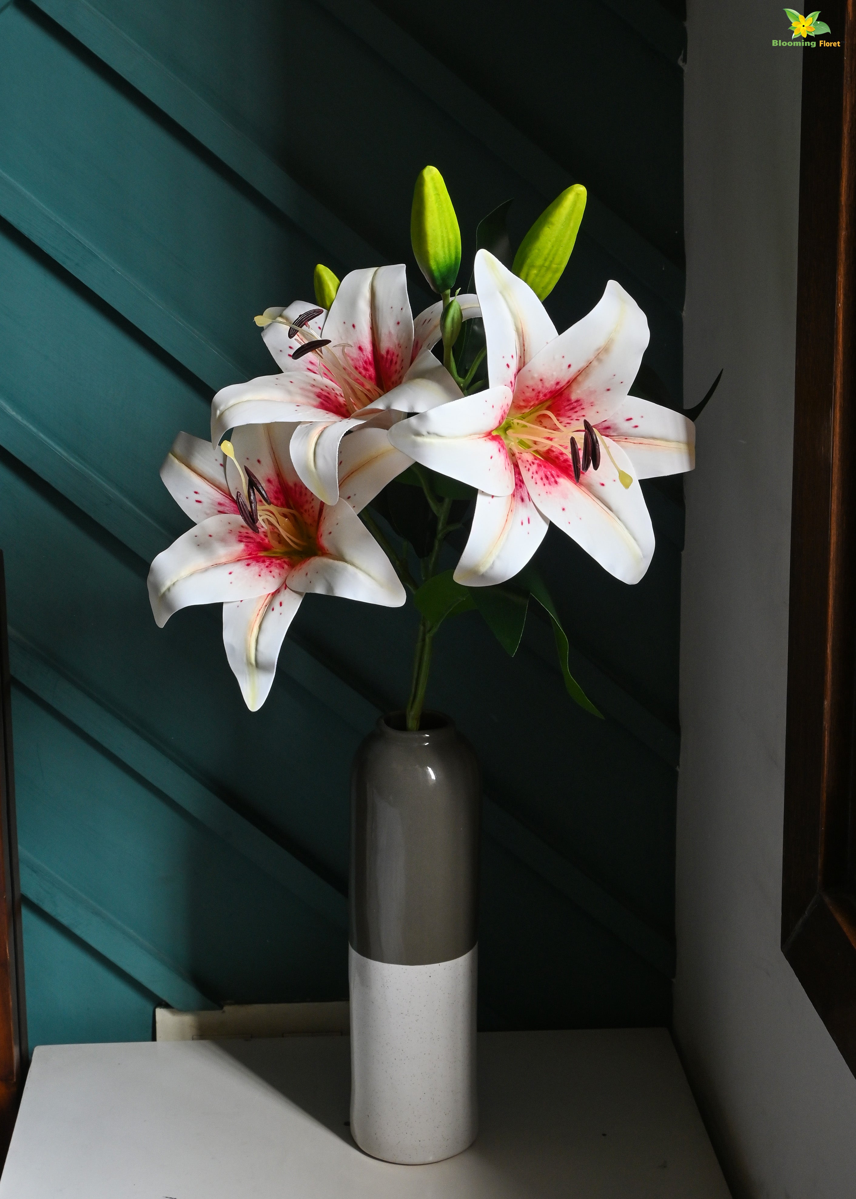 Artificial Lily Flower Stick for Decor