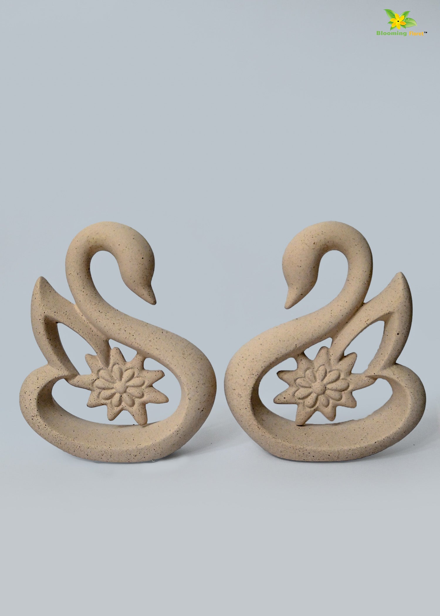 Premium Ceramic Swan Duo