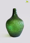 Globular Glass Vase - Green
