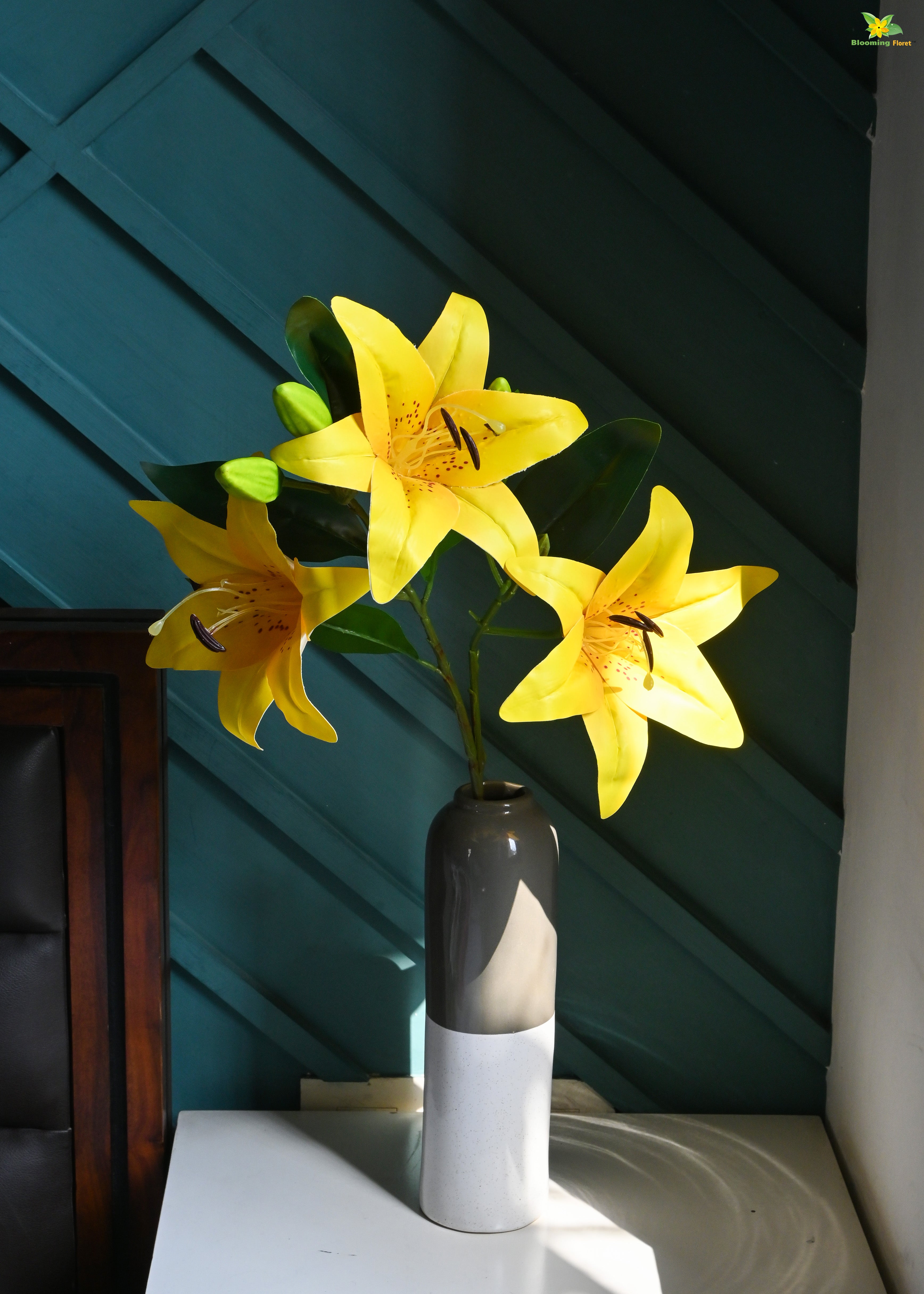 Artificial Lily Flower Stick for Decor