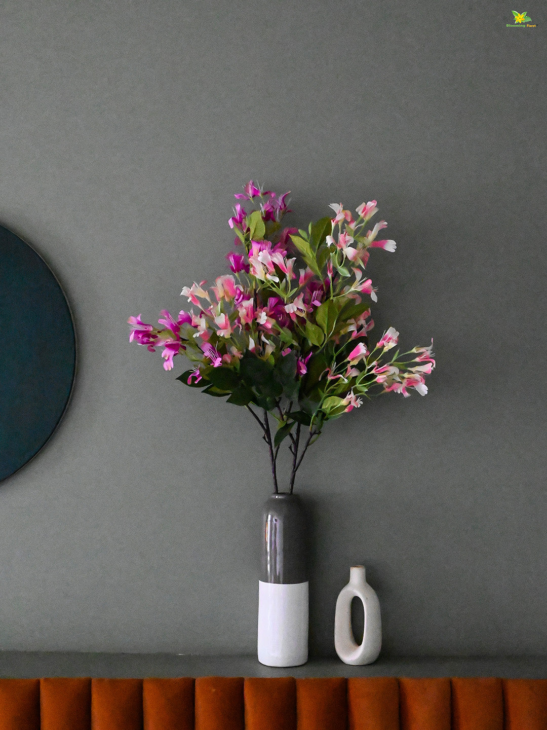 Japanese Honeysuckle Flower Bunch - Light Pink, Purple