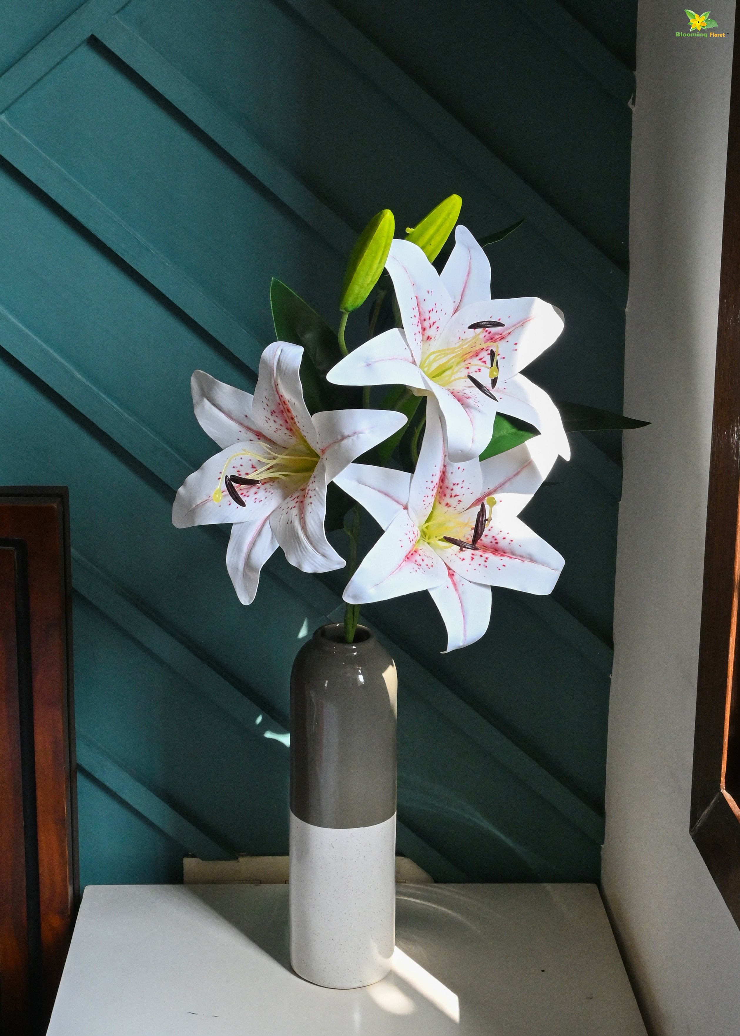 Artificial Lily Flower Stick for Decor