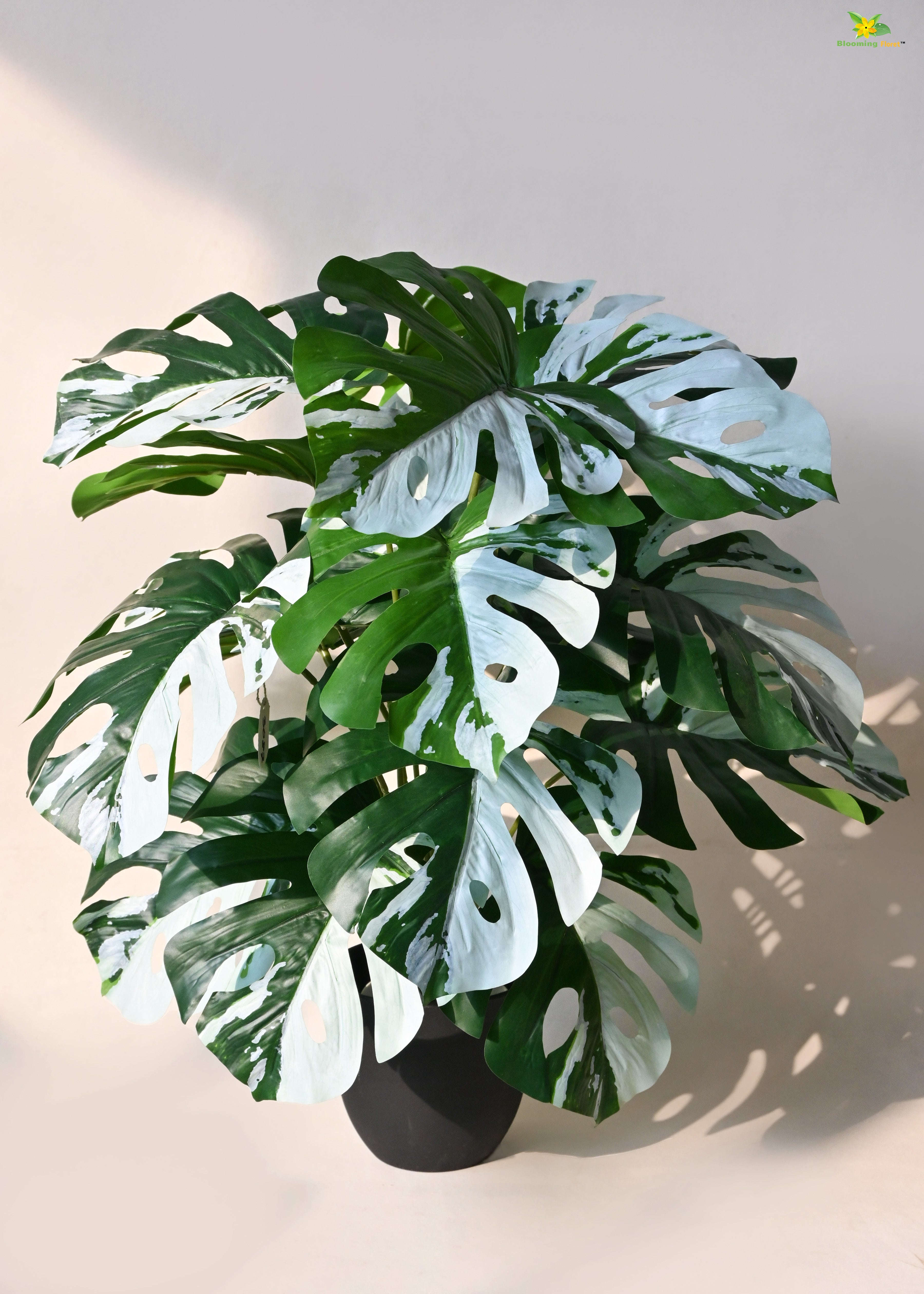 Artificial Monstera Plant for Decor | 18 Leaves with Basic Pot | 78.7 cm