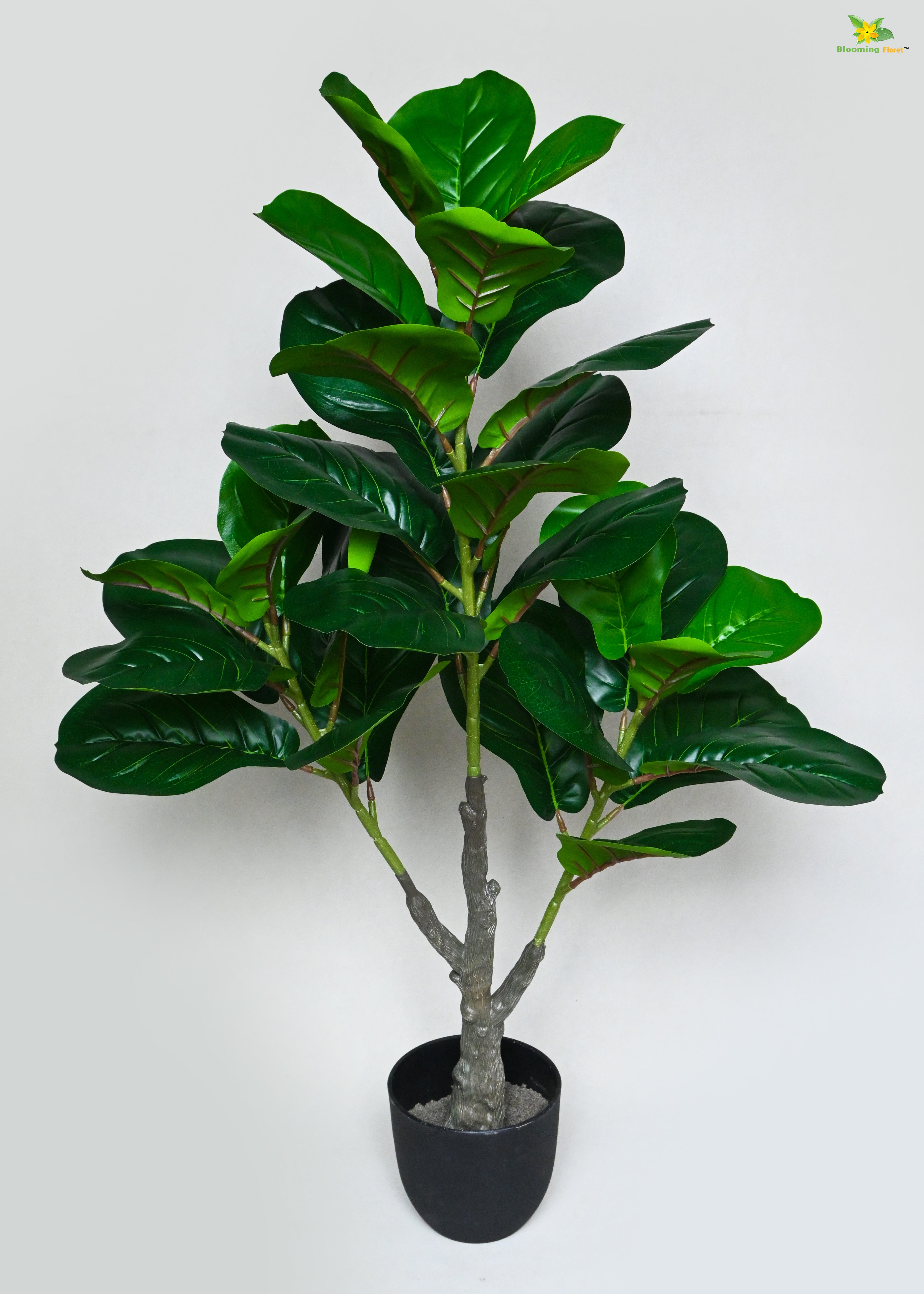 Artificial Fiddle-Leaf Fig Plant for Decor | 33 Leaves with Basic Pot | 95 cm