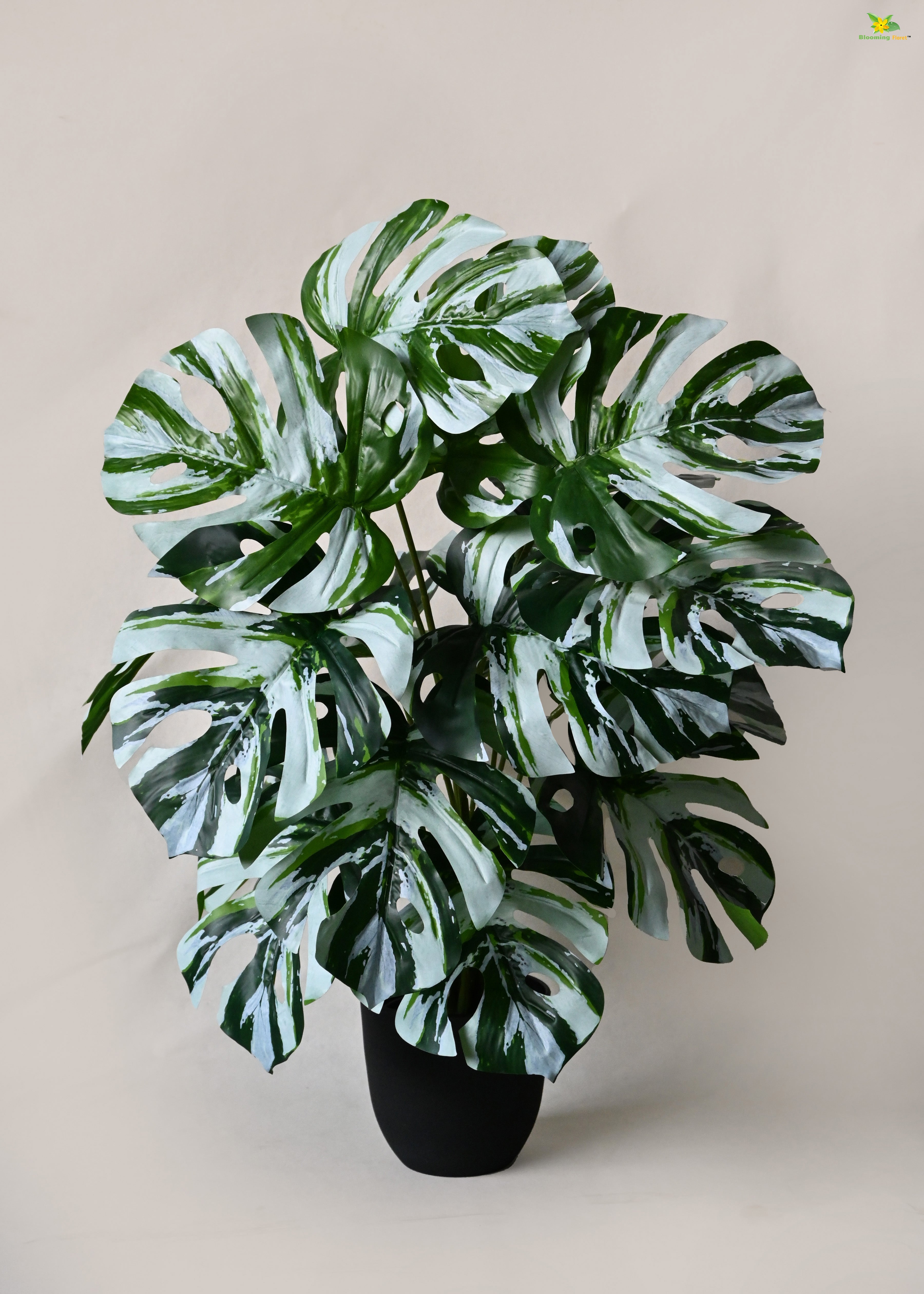 Artificial Monstera Plant for Decor | 18 Leaves with Basic Pot | 78.7 cm