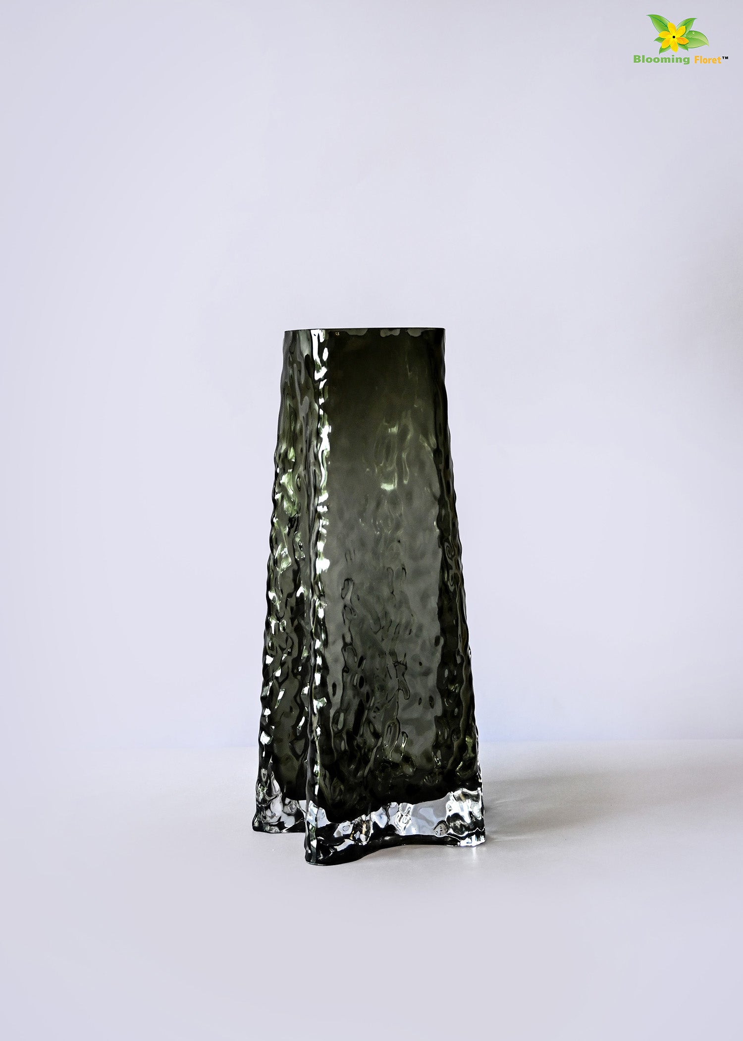 Prism Crystal Black Vase | 23 cm