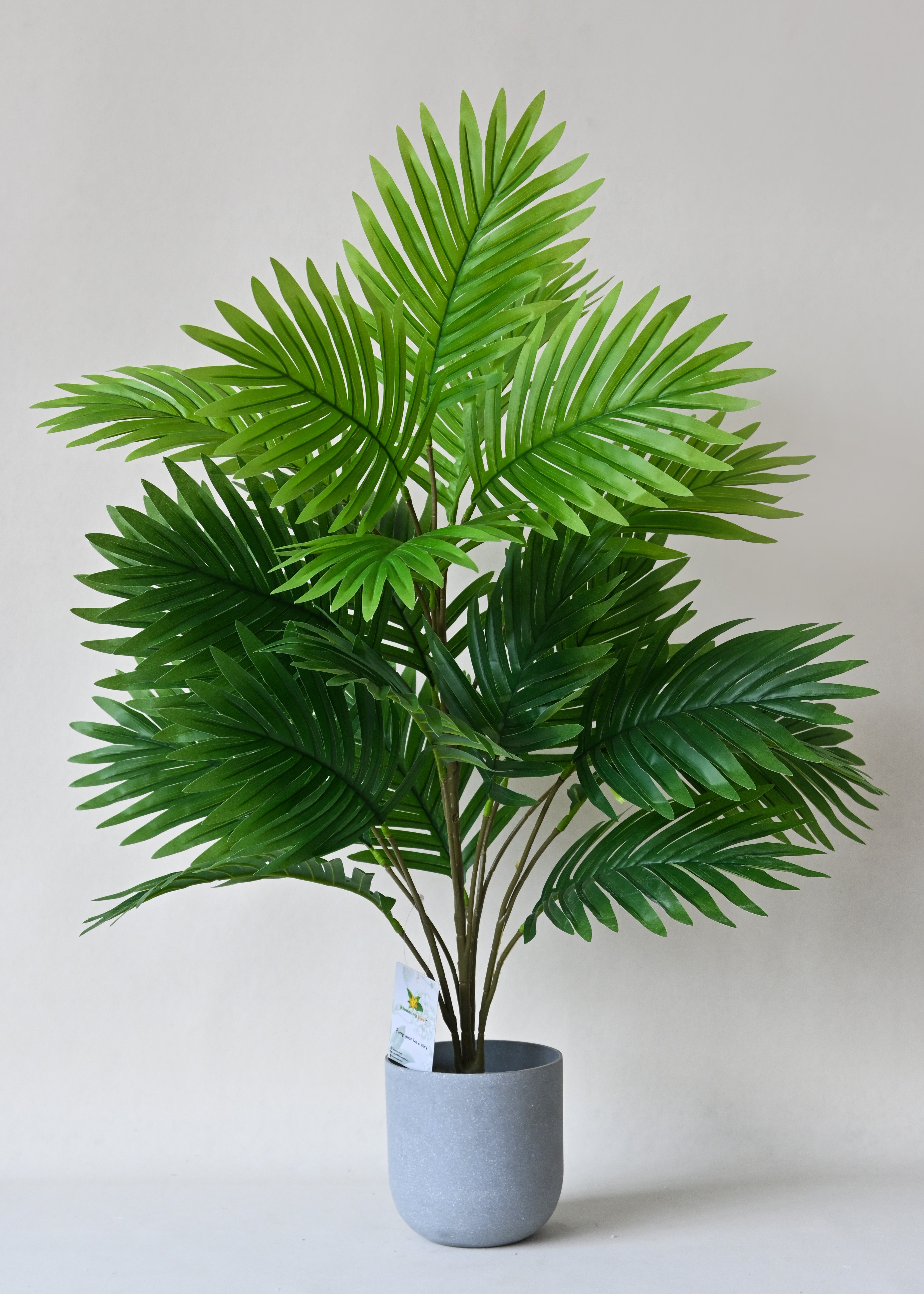 Artificial Areca Palm Plant for Decor | 21 Leaves with Basic Pot | 76.2 cm