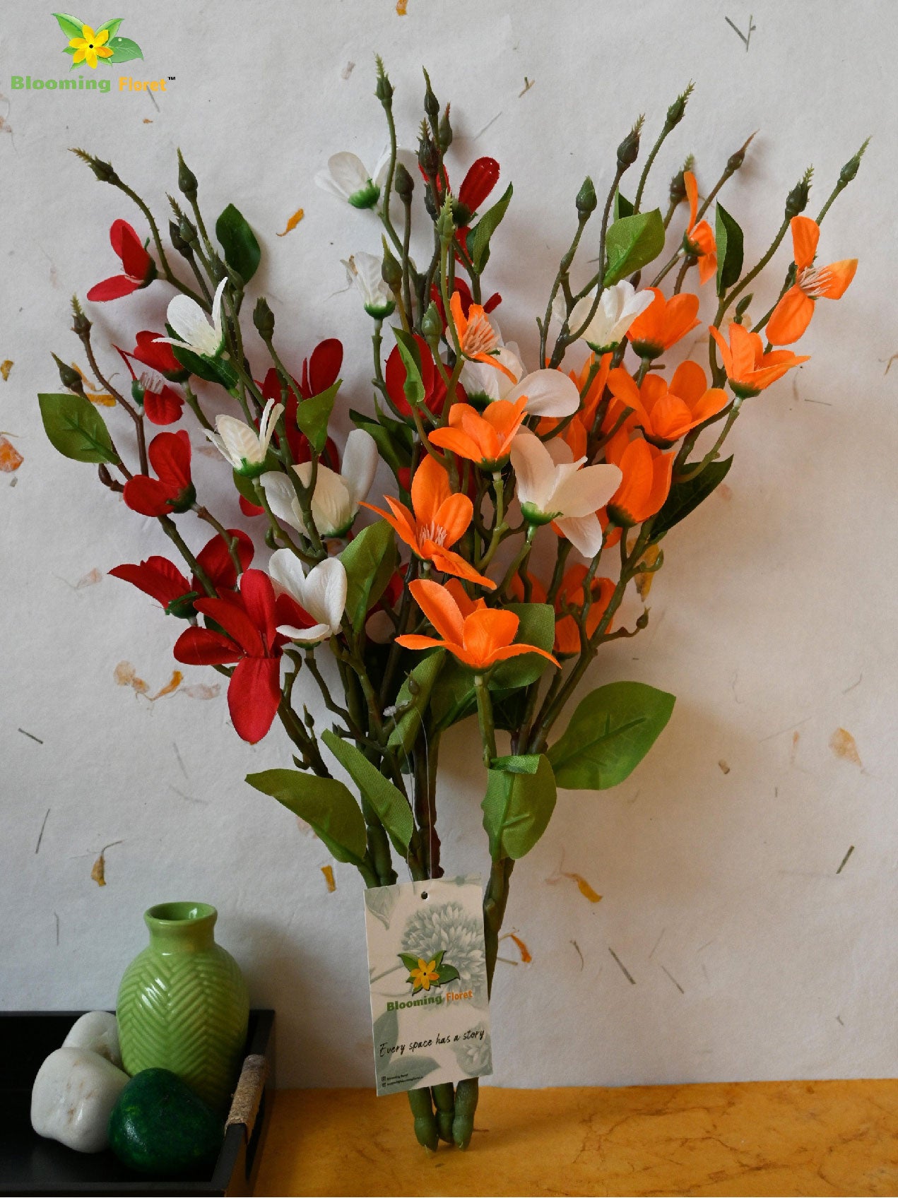 Artificial Radiant Moth Orchid Flower Bunch for Decor