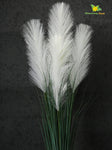 Artificial Flower Pampas Grass - 93.9 cm Tall, with Basic Pot