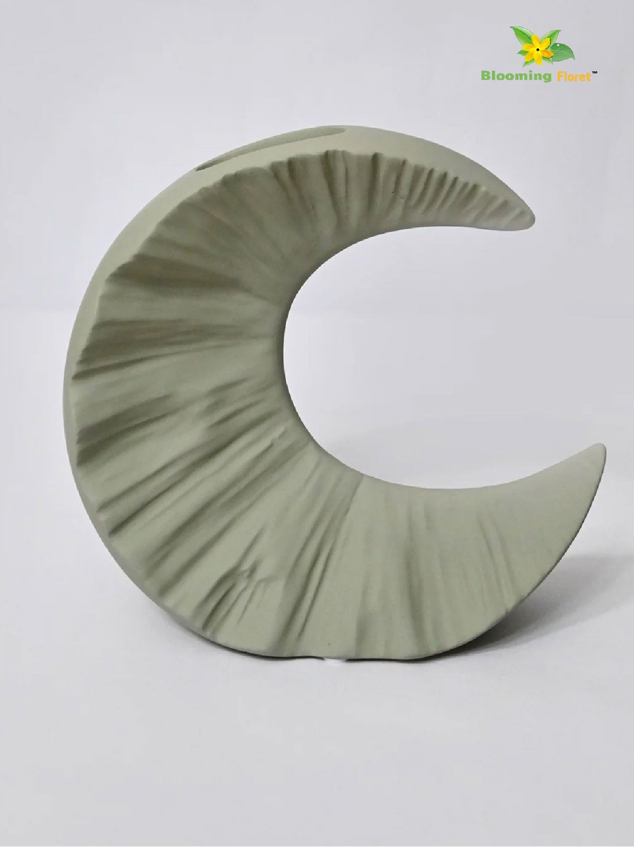 Half-Moon Ceramic Vase