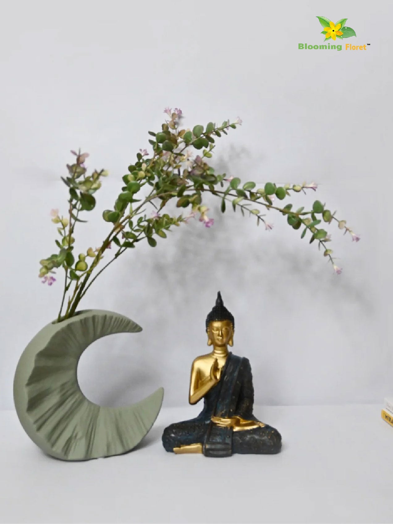 Half-Moon Ceramic Vase