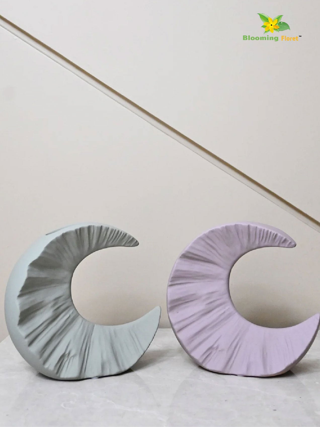 Half-Moon Ceramic Vase