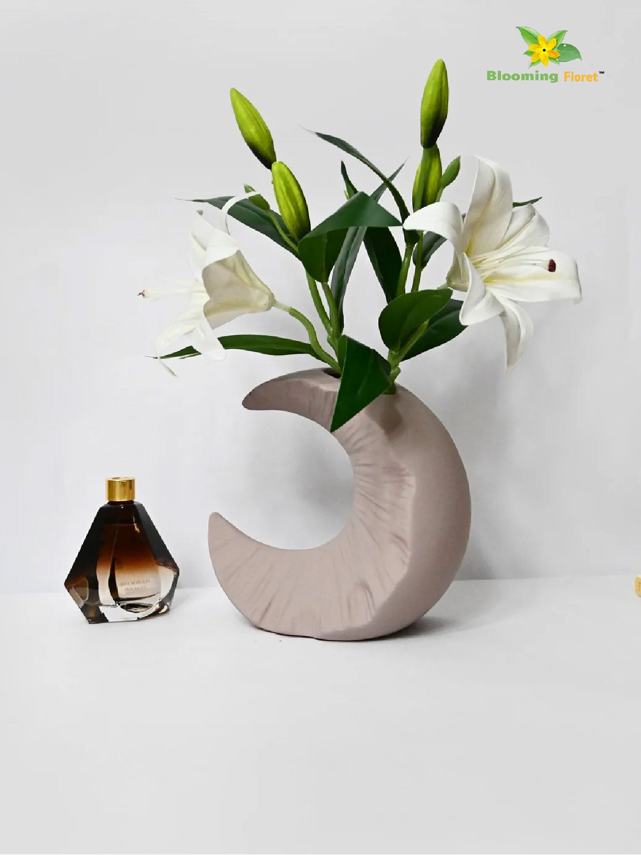 Half-Moon Ceramic Vase