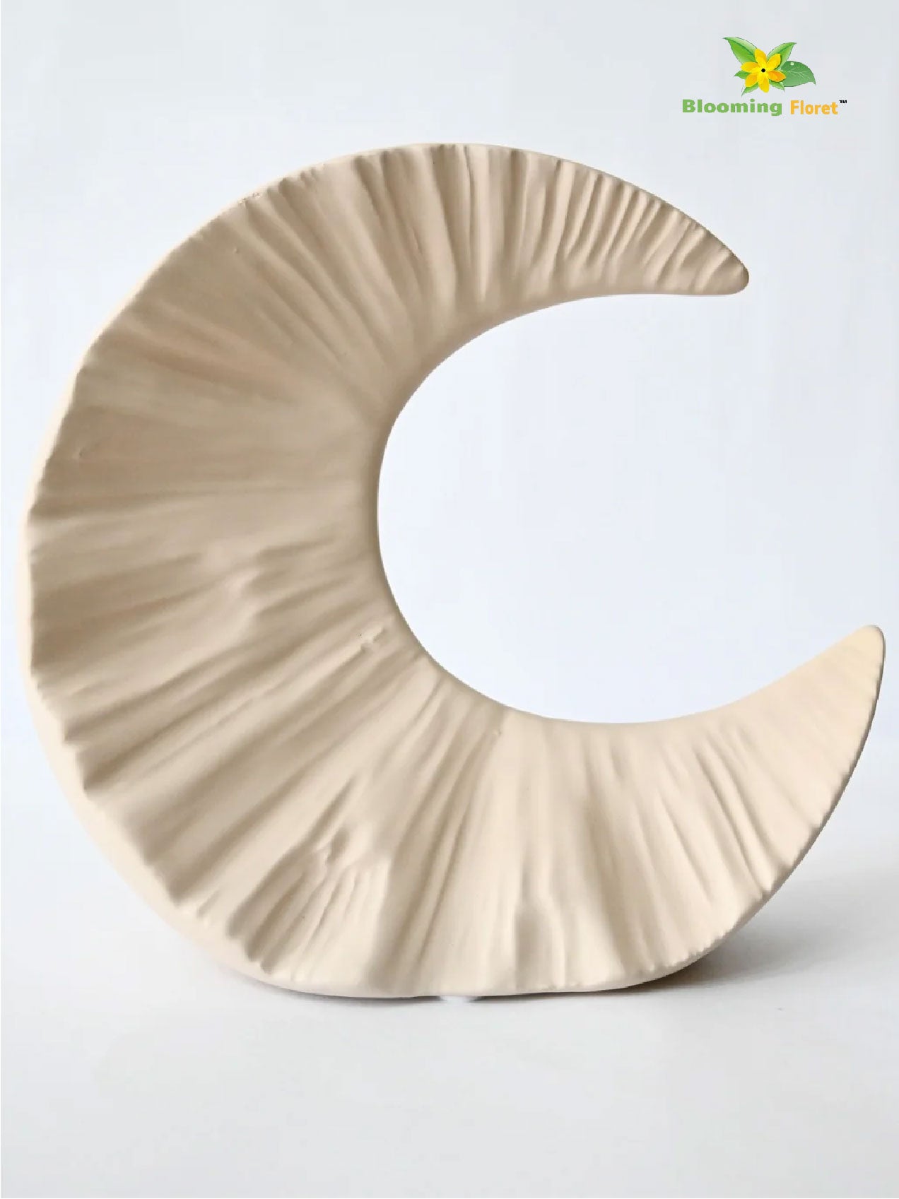 Half-Moon Ceramic Vase