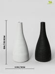 Spiral Ceramic Vase - Black and White