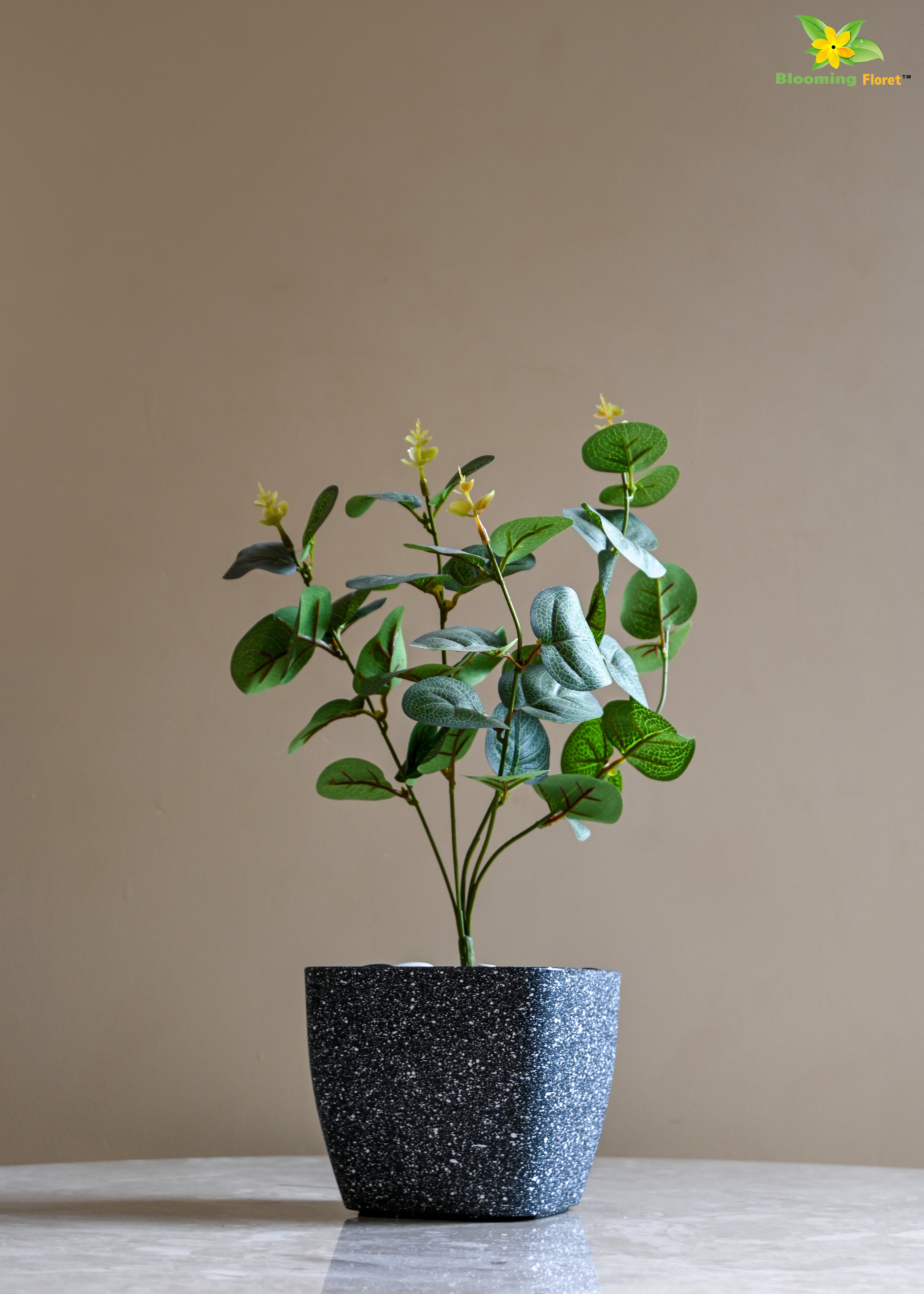 Coarse Textured Square Planter Pot