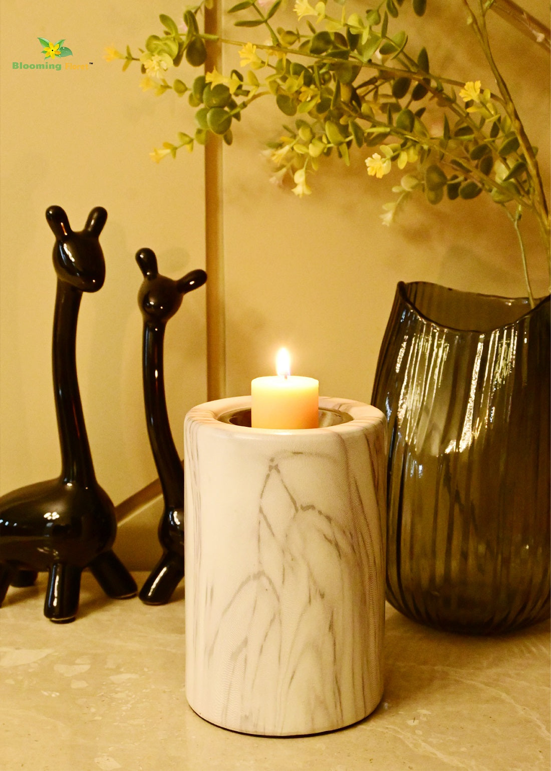 Marble Candle Holder