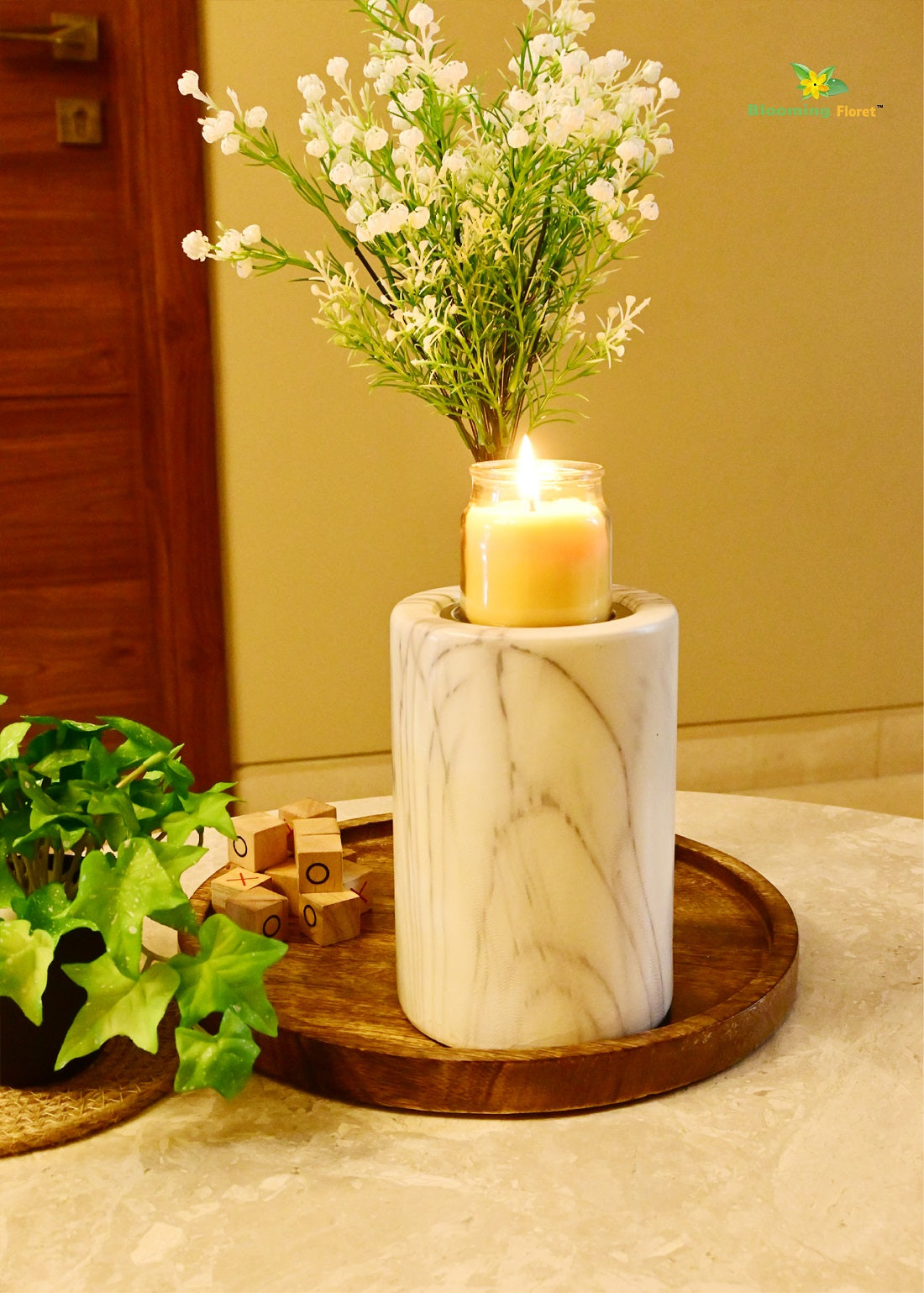 Marble Candle Holder
