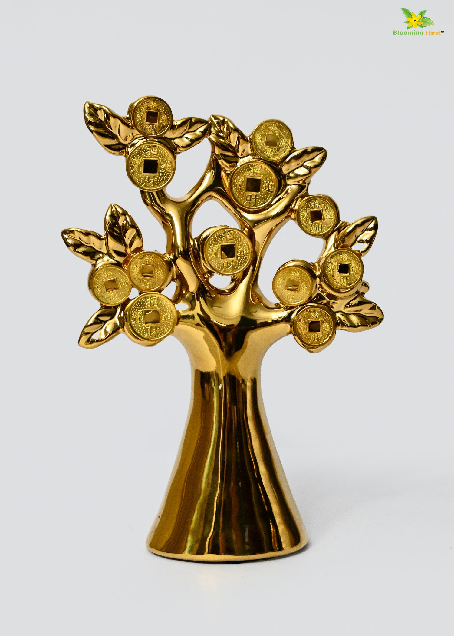 Luxe Golden Coin Sculpture