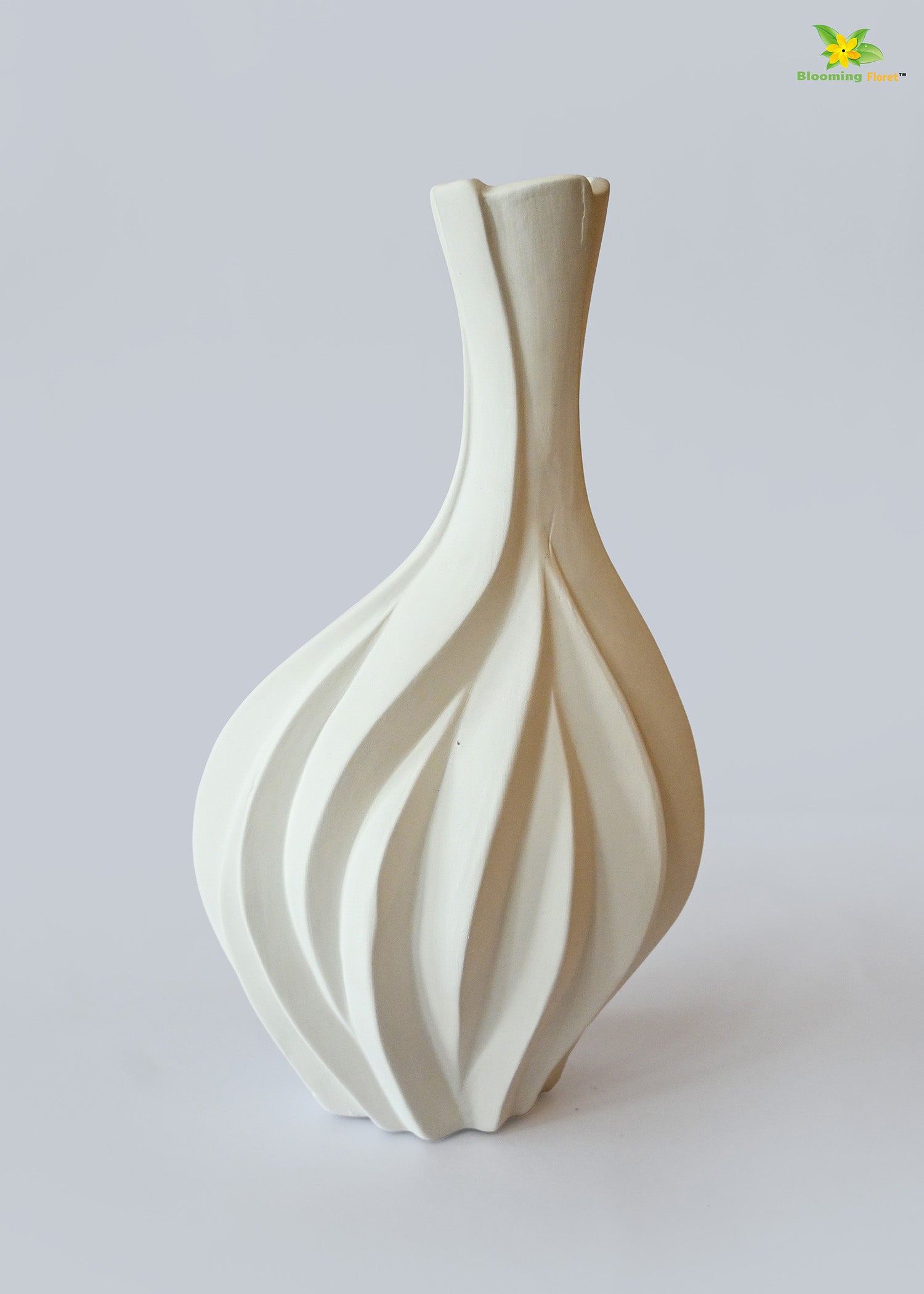 Chic Curves Ceramic Vase