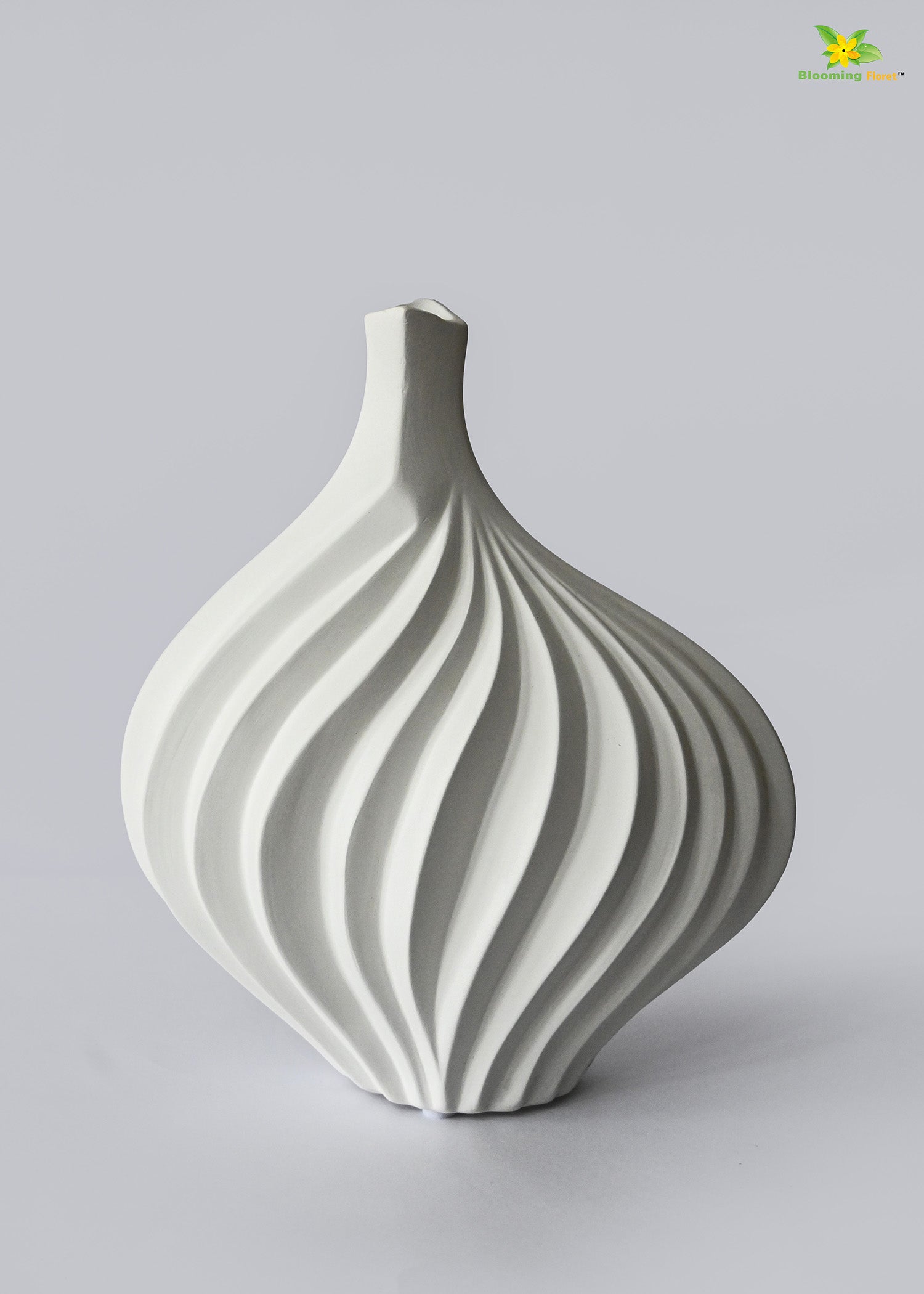 Elegant White Ceramic Vase