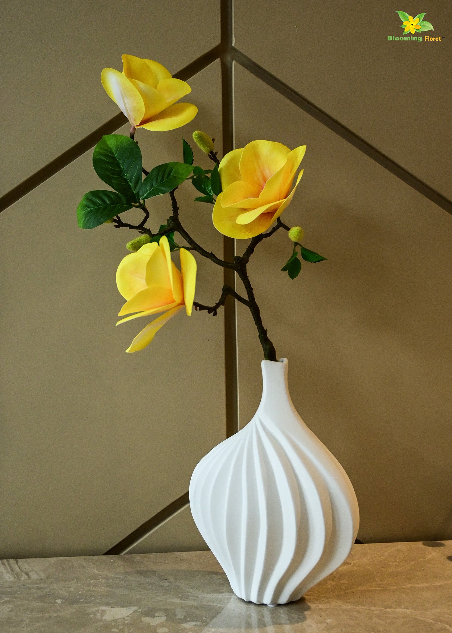 Elegant White Ceramic Vase