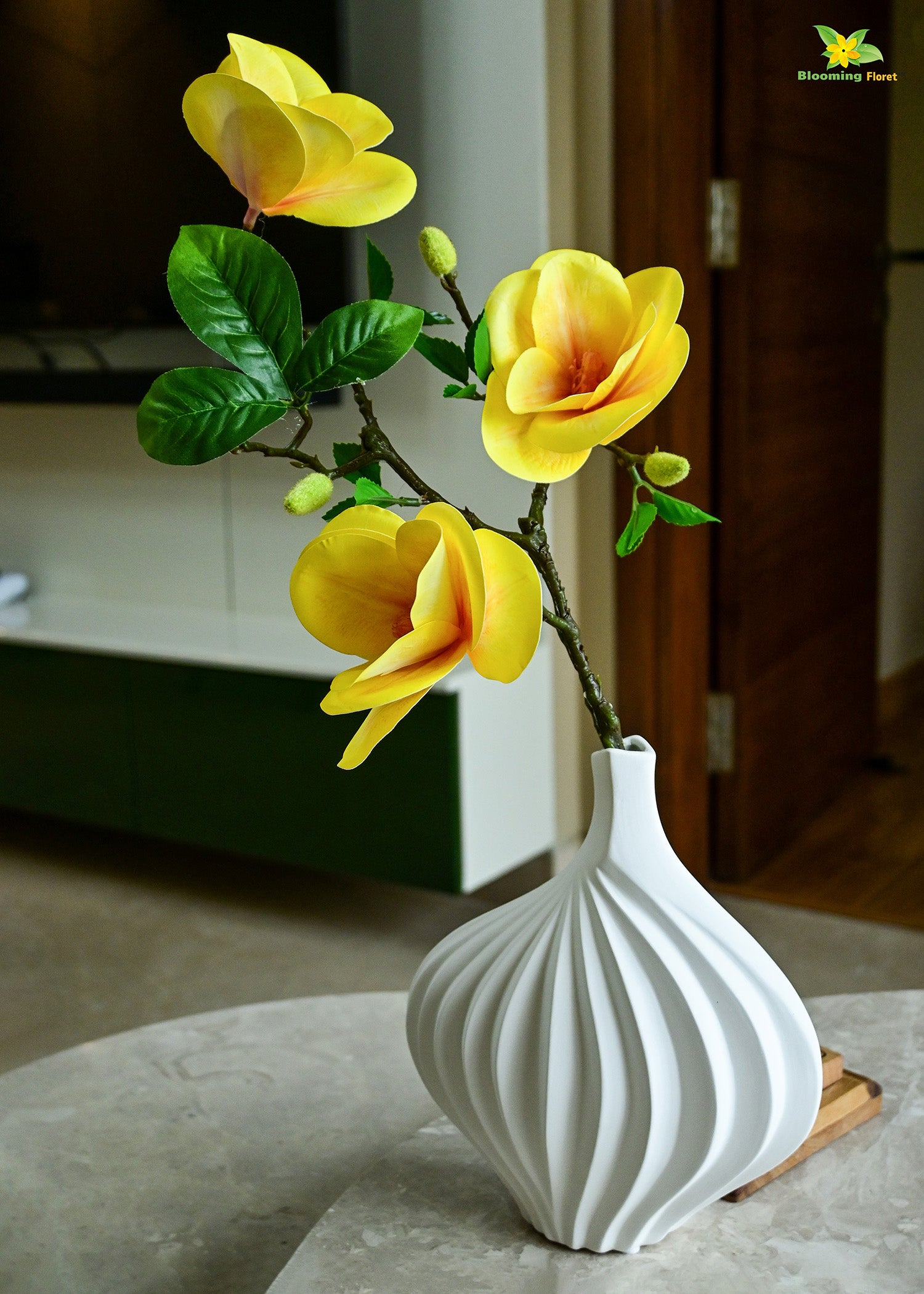 Elegant White Ceramic Vase